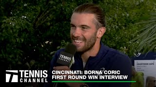 Borna Coric Enjoyed Hopman Cup With Donna Vekic Cincinnati 1R Win [upl. by Nitsirhc]