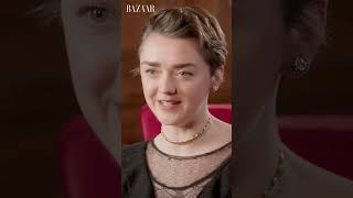 Maisie Williams describes her beauty philosophy  Bazaar UK [upl. by Ecyoj]