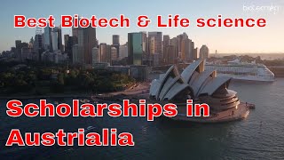 Best Biotech  Life science Scholarships For Higher Studies In Australia [upl. by Dlorad]