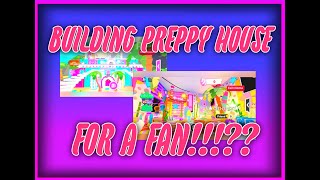 Building A PREPPY SKY CASTLE FOR A Fan [upl. by Berk]