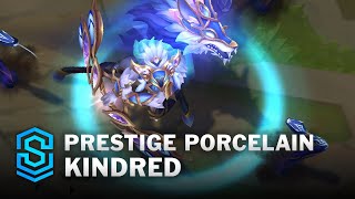 Prestige Porcelain Kindred Skin Spotlight  PreRelease  PBE Preview  League of Legends [upl. by Bouzoun189]