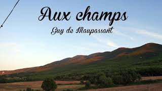 Livre audio Aux champs de Guy de Maupassant 1882 [upl. by Sirtemed327]