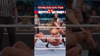 Valhalla Solid kicks tripleh wwe2k24malevsfemale wwe2k24gameplay wwenxt wweraw smackdawn nxt [upl. by Janifer144]