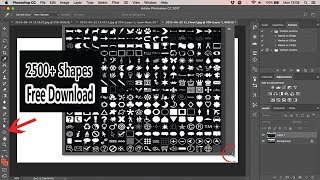 2500 shape free download and Install in Photoshop [upl. by Letti]