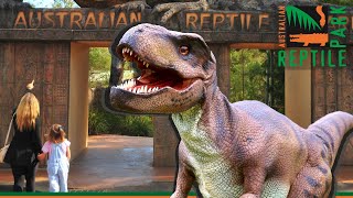 DINOSAURS AT THE ZOO  Australian Reptile Park [upl. by Fanny]