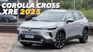 Avaliação  Novo Toyota Corolla Cross XRE 2025  Curiosidade Automotiva [upl. by Yelsel721]