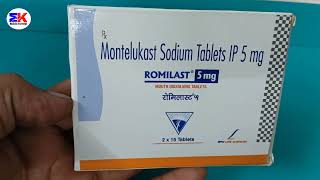 Romilast 5mg Tablet  Montelukast 5mg Tablets  Romilast Tablet Uses Benefit Dosage Reviews in Hindi [upl. by Tezile]