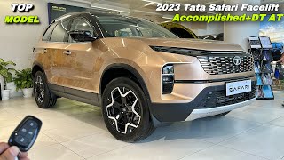 Tata Safari Facelift AccomplishedDT Automatic 2023 Price amp Features ❤️ Tata Safari Facelift [upl. by Aisined]