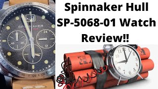 SPINNAKER HULL SP 506801 Black Fume WATCH REVIEW [upl. by Maddis]