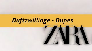 Zara Duftzwillinge  90 Zara Niche and Designer Perfume Dupes [upl. by Cahn]