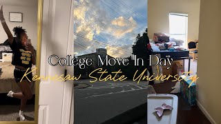 College Move in  Kennesaw State University  Freshman Edition [upl. by Yanahc178]