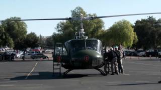 Veterans Day 2015 Las Positas College WWII Veterans UH1H Iroquois “Huey” Landing LONG [upl. by Klaus710]