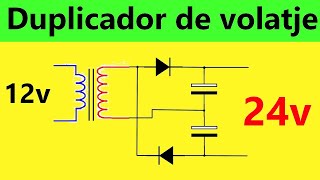 Como Hacer un Duplicador de voltaje con pocos elementos [upl. by Mulligan]