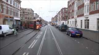 Tram vs Auto  bijna aanrijding  Regentesselaan te Den Haag  20 feb 2014 [upl. by Winna]