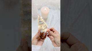 Easy Mini Christmas Tree Decoration🎄 christmas diy youtubeshorts christmasdecor shorts [upl. by Letsou]