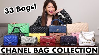 MY ENTIRE CHANEL BAG COLLECTION  New Bag Unboxing 33 Bags  Mod Shots [upl. by Brigitte]