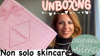 STYLEVANA 🤍UNBOXING CALENDARIO DELL’AVVENTO non solo skincare [upl. by Vasilis423]