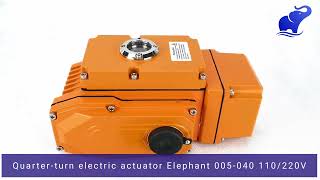 Overview of quarterturn actuator Elephant010 220V with feedback sensor and 010V signal [upl. by Nitsa320]