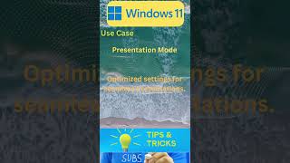 Windows 11 Presentation Mode Windows11 Windows11Features paddyMaddy [upl. by Ayar]