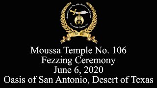 Moussa Temple 106 Centennial Fezzing Ceremony [upl. by Diane]