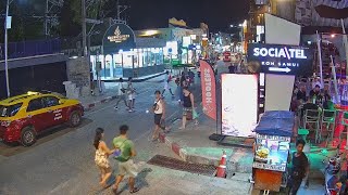 🔴 Hooters Cam  Chaweng  Koh Samui  Thailand  Live Street Webcam  Now in 2160p 4K [upl. by Ynnob245]