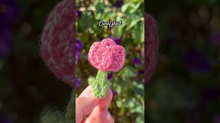 Tulip Hairclip Crochet crochet tutorial how crochet tutorial how [upl. by Kentigerma483]