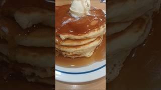 IHOP Pancakes Drenched In Syrup newyorkfood ihop ihoppancakes longislandfood food pancakes [upl. by Euqinu]