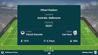 Live Melbourne Victory Vs Adelaide United  Australia FFA Cup  Live Scoreboard  Football [upl. by Tormoria]