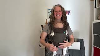 How to use the Infantino Flip 4 in 1 Convertible Baby Carrier with your newborn [upl. by Lagiba215]