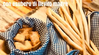 Grissini fatti in casa croccantissimi con esubero di lievito madre  Crackers al sesamo [upl. by Anelleh]