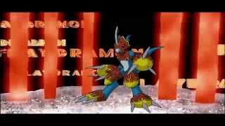 Digimon  VmonFlamedramon vs CocomonWendigomon Uncut First Battle [upl. by Lemert]