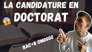 COMMENT CANDIDATER À UN DOCTORAT [upl. by Pry]