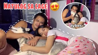 OVERNIGHT SA huskypacktv4903 MANSION Natulog sa cage with zyber😍  Mar and Rizz [upl. by Nivek393]