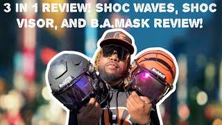 Triple Review SHOC Waves Clear Mirror Spectrum Visor and BAMask Review [upl. by Bel]