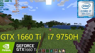 Minecraft GTX 1660 Ti  i7 9750H Laptop [upl. by Pember850]