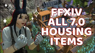 ALL New FFXIV 70 Housing Items [upl. by Emanuela]