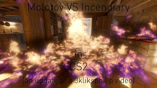 CS2  Molotov VS Incendiary Grenade outdated yipee [upl. by Itirp]