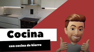 Muebles de cocina Santos con encimera Dekton y cocina de hierro [upl. by Imogene106]