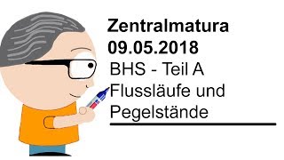 Zentralmatura 09052018  BHS  Teil A  Flussläufe und Pegelstände [upl. by Enovi]