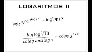 Logaritmos II  EJERCICIOS RESUELTOS [upl. by Fulks137]