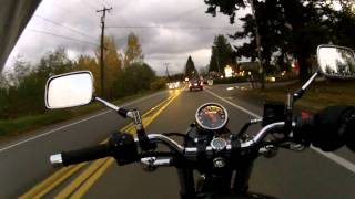 Suzuki TU250x  Rainy Evening Commute [upl. by Capon507]