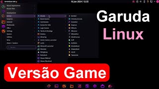 Garuda Linux Dragonized Gaming Edition Um dos mais bonitos do mundo linux [upl. by Babby]