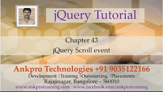 jQuery 43  Events 13  Scroll events scroll scrollLeft scrollTop [upl. by Rafat]