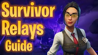 Rebuild Survivor Relays Quest SOLUTION  Fortnite STW Tutorials [upl. by Eimme]