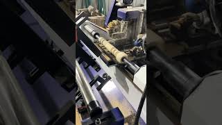 Four function automatic CNC woodworking lathe can process complex wooden table legs in one go cnc [upl. by Akila]