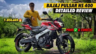 2024 New Bajaj Pulsar NS 400 Z Review  SR Motoworld [upl. by Tima678]