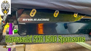 Riva Racing Sponsons Kawasaki SXR 1500 Stand Up Jet Ski  How To Install [upl. by Fital]