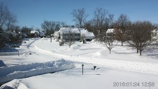 East Coast Snowstorm Time Lapse 22  24 January 2016 [upl. by Aneeras947]