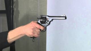 Firearm Demonstration Webley Revolver [upl. by Elrebma871]