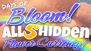 All 5 Hidden Flower Event Currency  Days of Bloom Sky Children of the Light nastymold [upl. by Pogah810]